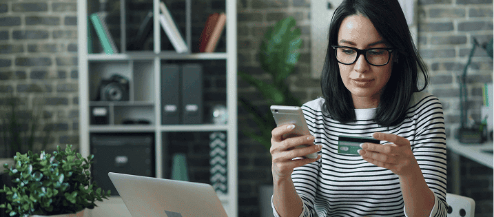 Mobile banking customer